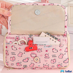 Multipurpose Zipper Pencil Pouch for Kids (Print May Vary)
