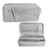 Multipurpose Zipper Pencil Pouch for Kids & Adults (Grey)