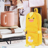 Hangable Canvas Pencil Pouch for Kids (Yellow-Duck)