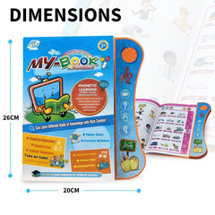 Interactive Children Book - Musical English Educational Phonetic Learning Book for 3 + Year Kids, Boys, Toddlers