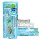 Magnetic Pencil Case with Sharpener Dinosaur Themed Luxury Pencil Box for Kids Stationary Organizer Pencil Box for Girls, Kids, Boys