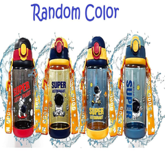 Cute Water Bottle with Sipper – Random Color – 600ML