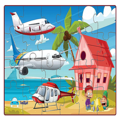 Air Transport Jigsaw Puzzle for Kids – 24 Pcs Jigsaw Puzzle for Kids, Boys, Girls