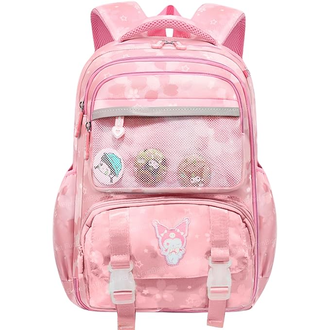 Kawaii School Backpack for Girls - Large Capacity Multifunctional Lightweight Bag for Travel, Picnic (42 X 25 X 15 CM)