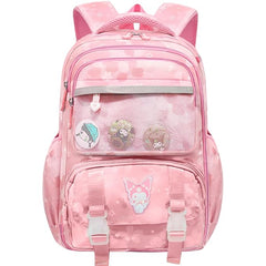 Kawaii School Backpack for Girls - Large Capacity Multifunctional Lightweight Bag for Travel, Picnic (42 X 25 X 15 CM)