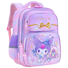 Cute Cartoon School Bag for Girls - Lightweight Multiple Compartments Backpack with Comfortable Shoulder Straps (41 X 32 X 20 Cm)