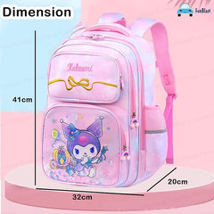 Cute Kawaii School Bag for Girls - Lightweight Multiple Compartments Backpack with Comfortable Shoulder Straps (41 X 32 X 20 Cm)
