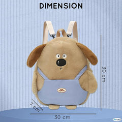 Miniature Teddy Bear Shaped Kids Backpack – Plush Bags for Pre-Schoolers and Kindergarten Kid 2-5 Years (30 x 30 x 7 cm)