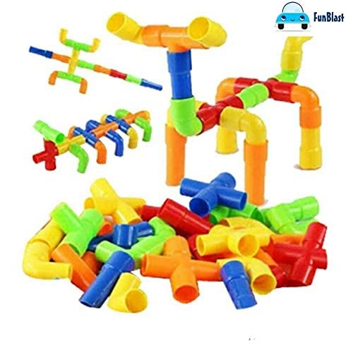 Building Block Toy for Kids, Creative Educational Toys - Do It Yourself Colorful Plastic Building and Construction Toys