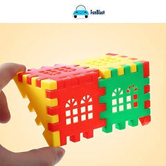 Building Blocks For Kids, House Building Blocks with Windows, Block Game For Kids - 72 Pieces