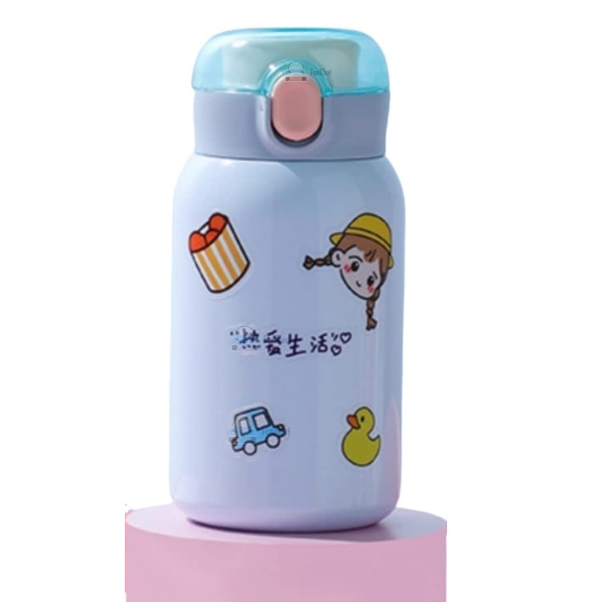 Water Bottle for Kids – Insulated Stainless Steel Bottle, Kids Water Bottle Double Walled Vacuum Insulated Stainless Steel Bottle, Double-Wall Thermos Flask (350 ML)