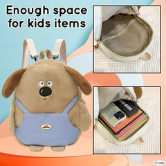Miniature Teddy Bear Shaped Kids Backpack – Plush Bags for Pre-Schoolers and Kindergarten Kid 2-5 Years (30 x 30 x 7 cm)