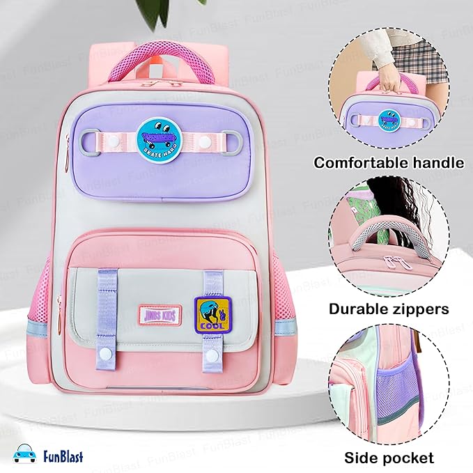 School Backpack for Kids – Durable and Spacious Lightweight School Bag for Girls Kids for 5-7 Year (41 X 30 X 16 Cm)