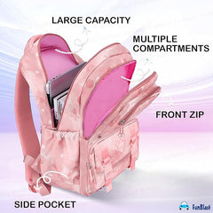 Kawaii School Backpack for Girls - Large Capacity Multifunctional Lightweight Bag for Travel, Picnic (42 X 25 X 15 CM)
