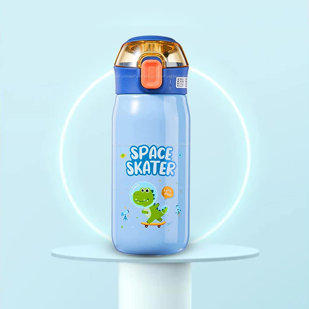 Insulated Stainless Steel Water Bottle for Kids, Double Walled Vacuum Insulated SS-304 Water Bottle (500 ML) (Color May Vary)