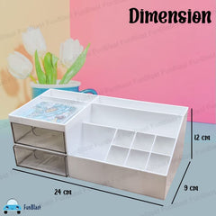 Desk Organizer Stationery Storage Stand, Pen & Pencil Holder - Table Pen Holder, Stationery Holder for School & Office, Stationery Organizer Box, Desktop organizer, Plastic