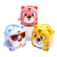 Tiger Coin Box for Kids with Lock and Key – Cartoon Toy Money Bank for Kids Piggy Saving Box for Girls, Boys, Birthday Return Gift for Children