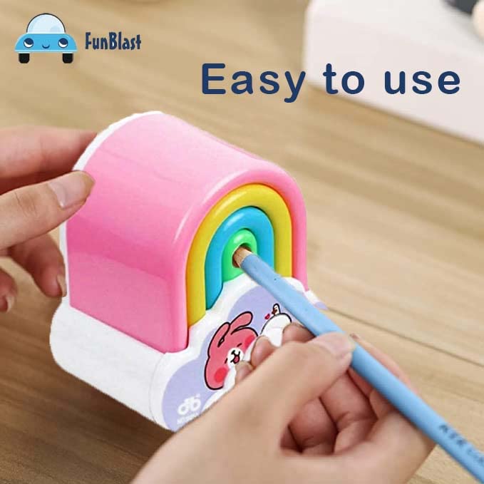 Sharpener for Kids Rainbow Pencil Sharpener, Table Sharpener Machine - Random Color