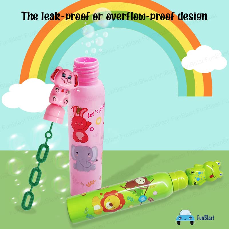 Bubble Blaster Toy for Kids Bubble Blaster Long Stick for Kids Bubble Toy, Bubble Maker for Kids Indoor & Outdoor Toys for Boys and Girls(Elephant+Frog)