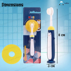 Kids Toothbrush – Cute Microfiber Soft Tooth Brush, Extra Soft Bristles Toothbrush for 3-6 Years old Children, Manual Toothbrush for Kids, Boys and Girls - 1 Pcs