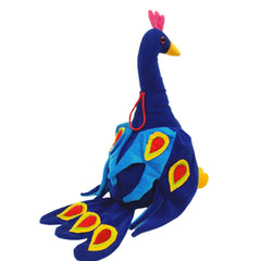 Peacock Soft Toy 36 cm Soft Toys for Babies Soft Washable Plush Birds Toys for Kids, Stuffed Peacock Toy
