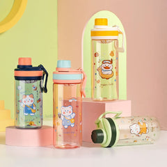 Cartoon Water Bottle for Kids, 550 ml BPA Free, Anti-Leak for Boys/Girls – 550 ML