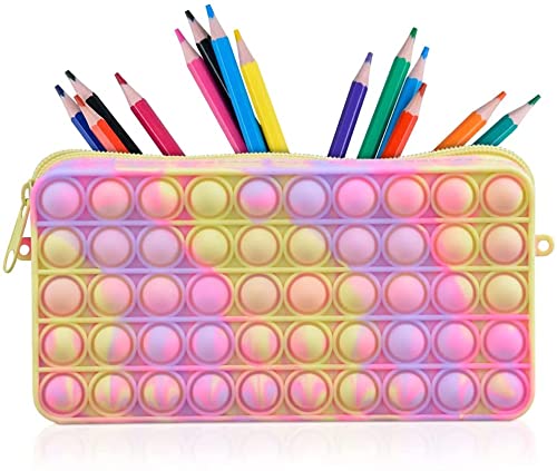 Pop it Pouches for Girls, Pencil Case Pop it Toy, Pop it Stationery Kit - Pop Bubble Stationery Storage Bag (Pack of 1)