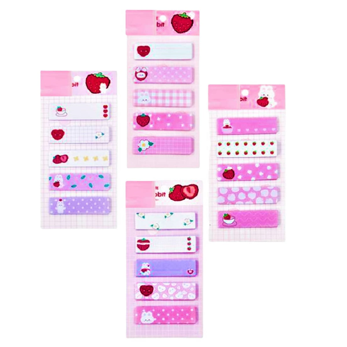 Sticky Notes – Sticky, Sticky Pad, Sticky Notes Cute, Stick Notes for Study, Stationary Items, Memo, Sticky Notes for Girls, Stationary Set for Kids (Set of 4 Sticky Notes)