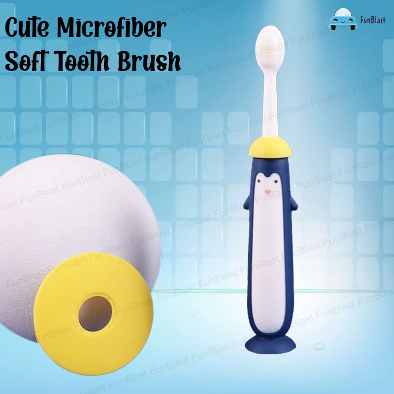 Kids Toothbrush – Cute Microfiber Soft Tooth Brush, Extra Soft Bristles Toothbrush for 3-6 Years old Children, Manual Toothbrush for Kids, Boys and Girls - 1 Pcs