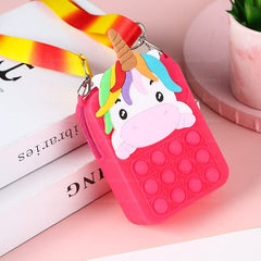 Unicorn Pop it Sling Bag - Crossbody Bag for Kids, Pop it Purse for Girls, Pop it Bag for Girls Sling Bag for Girls, Sling Bag for Women