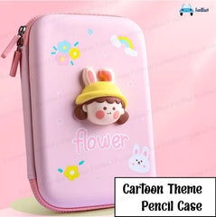 Cartoon Theme Pencil Case - 3D EVA Pencil Case Pouch, Multipurpose Zipper Pencil Case for Kids, Pen and Pencil Bag for School Kids, Girls, Kawaii Stationery Storage Box