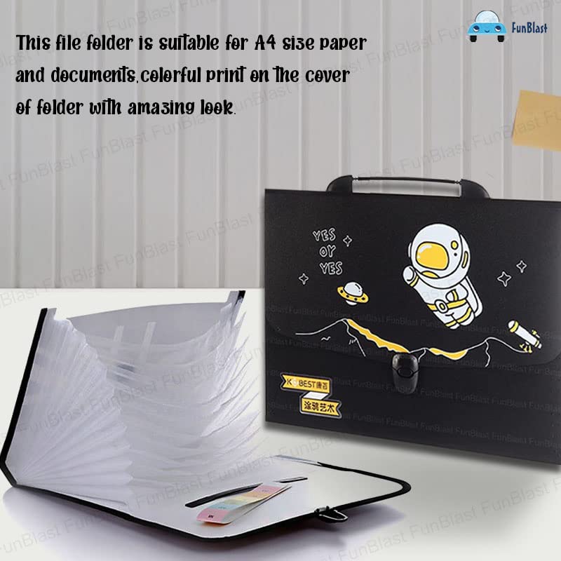 Space Theme File Folder With Handle&Push Lock Space Theme Certificate ...