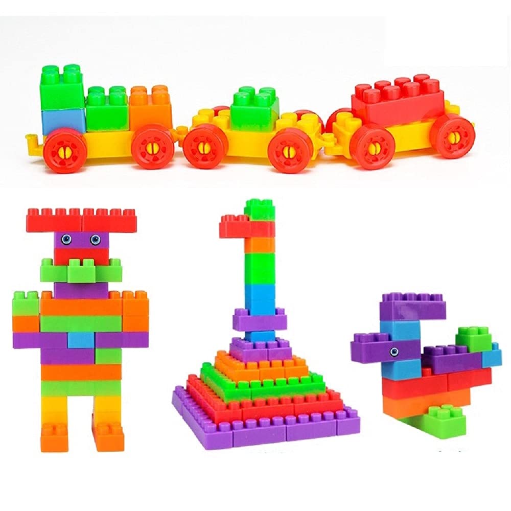 Toy Building Blocks - DIY Blocks with Wheel for Kids - Learning and Education Toys for Kids - 290 Pcs