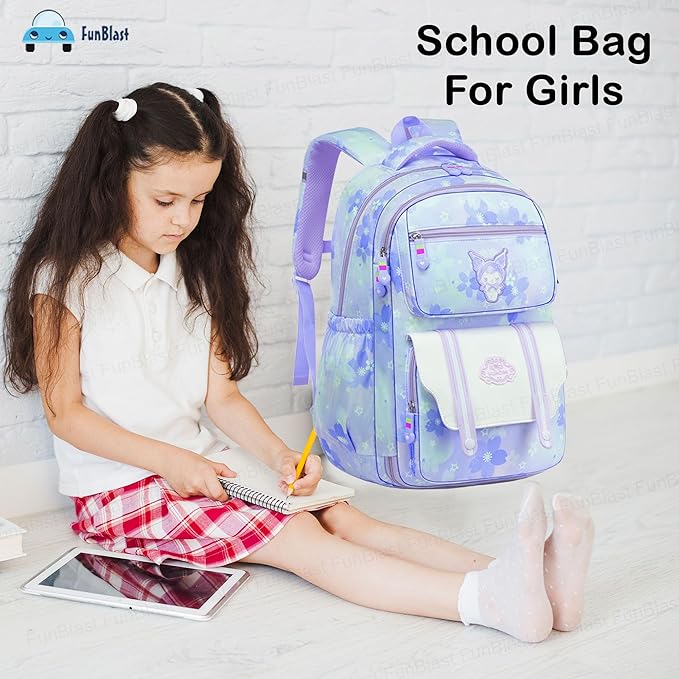 Kawaii School Backpack for Girls - Multifunctional Large Capacity Elementary School bag for Girls (45 X 30 X 20 CM)
