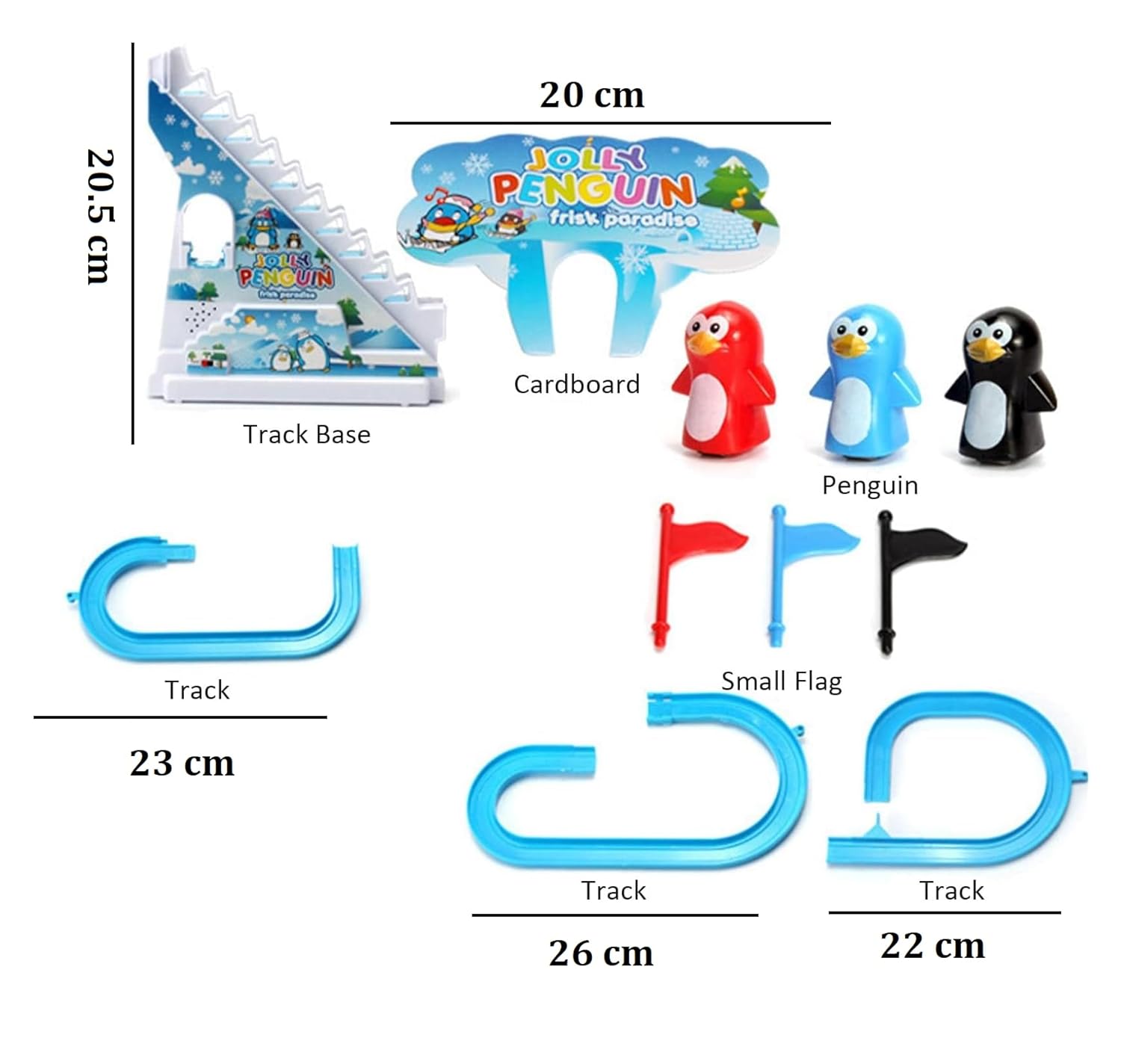 Penguin Slide Toy Set – Climbing Cartoon Race Track Set Little Lovely Penguin Slide Toy Escalator Toy with Music, Funny Automatic Stair, Musical Toys for Kids