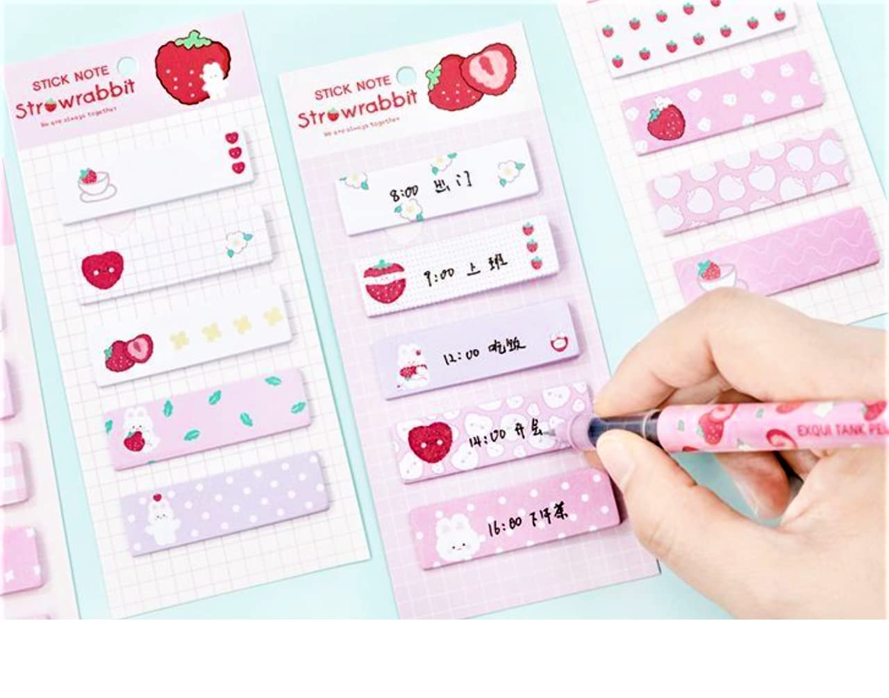 Sticky Notes – Sticky, Sticky Pad, Sticky Notes Cute, Stick Notes for Study, Stationary Items, Memo, Sticky Notes for Girls, Stationary Set for Kids (Set of 4 Sticky Notes)