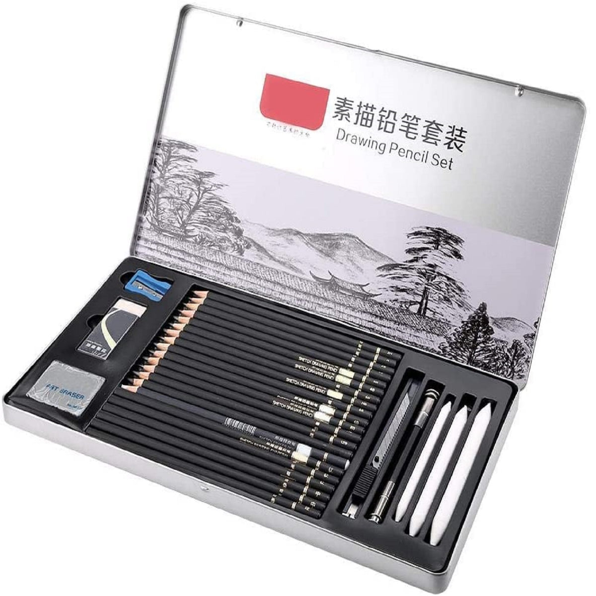 Graphite Sketch Drawing Pencil Set, EEEkit 29 Pcs Professional