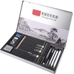 Professional Sketching & Drawing Art Tool Kit - Pencil Set for Sketching, Drawing Pencils, Pencil for Drawing, Graphite Pencil Set, Art Pencils, Shading Pencils Set of 29 Pcs