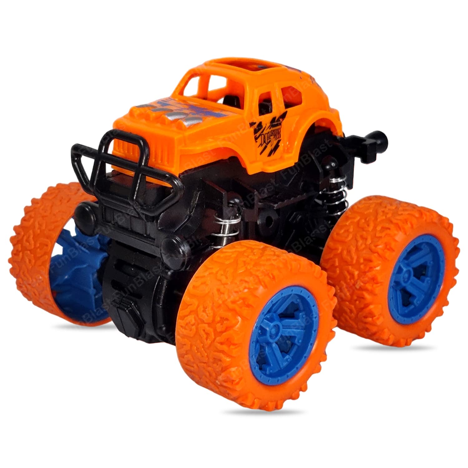 4WD Monster Truck Toys, Push & Go Toy Trucks Friction Power Toys - 4 Wheel Drive Vehicles Toy for Toddler - 1 Pcs