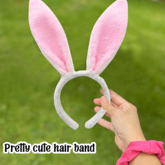 Cute Bunny Hairband for Girls - Hairband for Girls Kids, Hair Accessories, Hairband/headband for Girls, Rabbit Ear Hairband for Girls (Pack of 1)