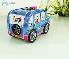 Piggy Bank - Car Shaped Coin Box with Moving Wheel for Kids, Piggy Bank for Kids, Coin Box for Kids, Money Bank for Kids