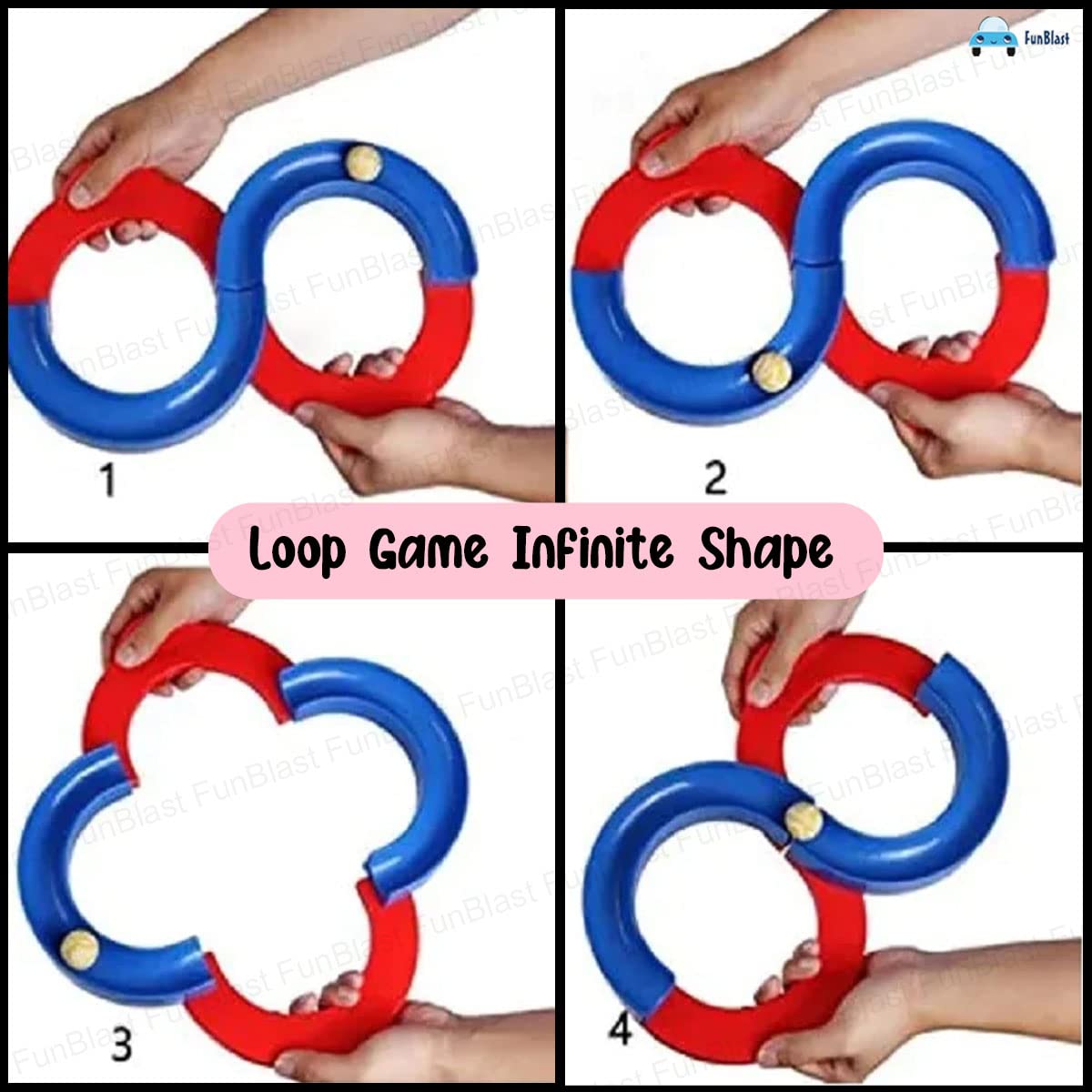 Loop Balancing Track Toy, Bouncing Ball For Kids, Balancing Game, Toys For 5+Years Kids, 8 Shape Infinite Loop Game