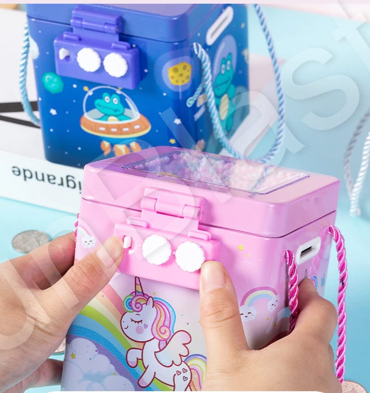 Piggy Bank - Unicorn Coin Box for Kids, Money Bank for Kids, Piggy Bank for Kids, Money Box for Kids, Coin Box with Password, Unicorn Gifts for Girls, Best Return Gifts for Kids