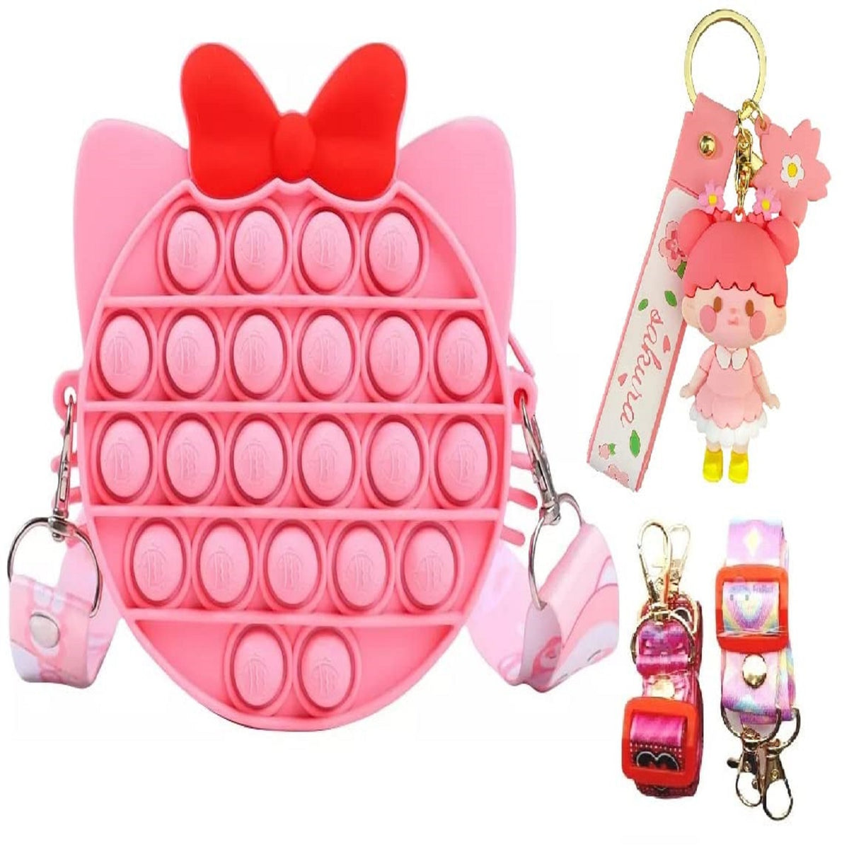 Pop It Sling Bag – Pop It Cross Body Bag for Kids, Pop It Purse for Girls, Birthday Gift for Girls