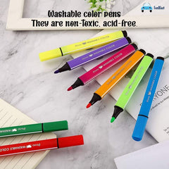 Washable Watercolor Pens Set - Colouring Kit Art Markers Colour Sketch Pens Set Kids Artists Sketching Drawing Materials – 48 Watercolor Pen Set