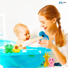 Bath Toys for Baby - Colorful Animal Bath Toys, Toddler Baby Bathtub Bathing Squeeze Bath Toy (Pack of 12 PC)
