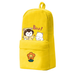 Large Capacity Hangable Pencil Pouch for Kids (Yellow)