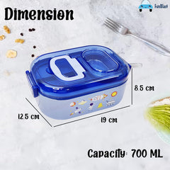 Astronaut and Space Theme Lunch Box with Spoon and 10 Color Ball Pen, Lunch Box for School Kids, SS304 Lunch Box, Air-Tight Lunch Box, Insulated Lunch Box