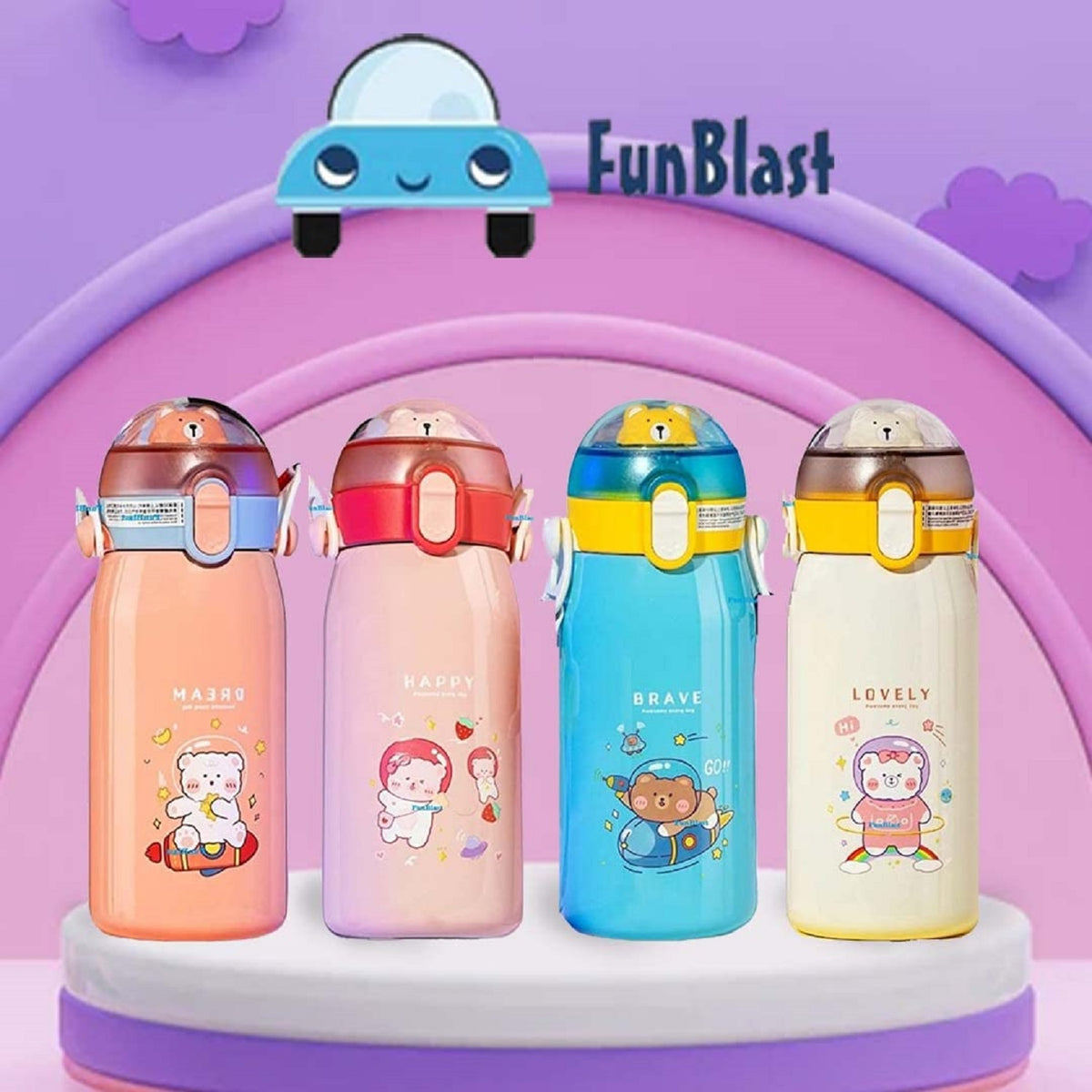 450ml Cartoon Kids Thermos Cup Stainless Steel Insulated Thermos Flasks  Double Wall Vacuum Portable Kids Water Bottle With Straw - Buy 450ml  Cartoon Kids Thermos Cup Stainless Steel Insulated Thermos Flasks Double