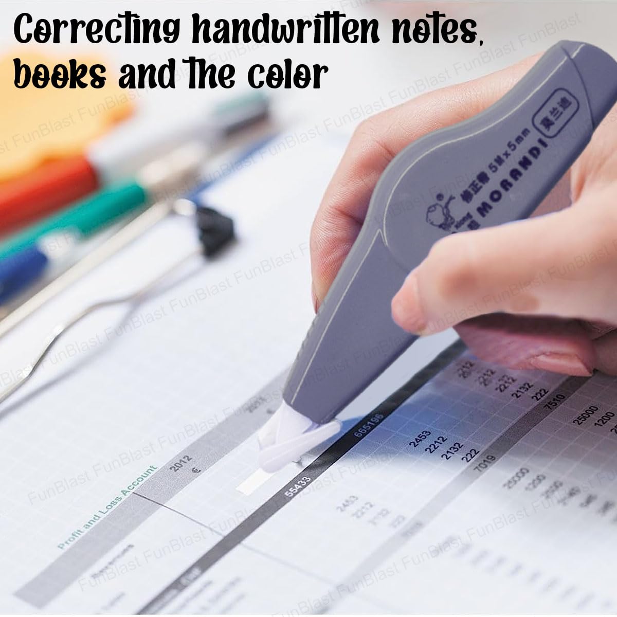 Correction File Correction Tape - Pack of 6 Pcs Correction Tape 30 Meter X 5 MM for Jo ...